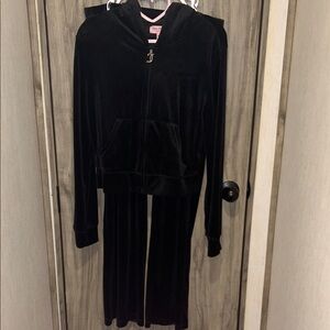 Juicy Couture Black Velour tracksuit